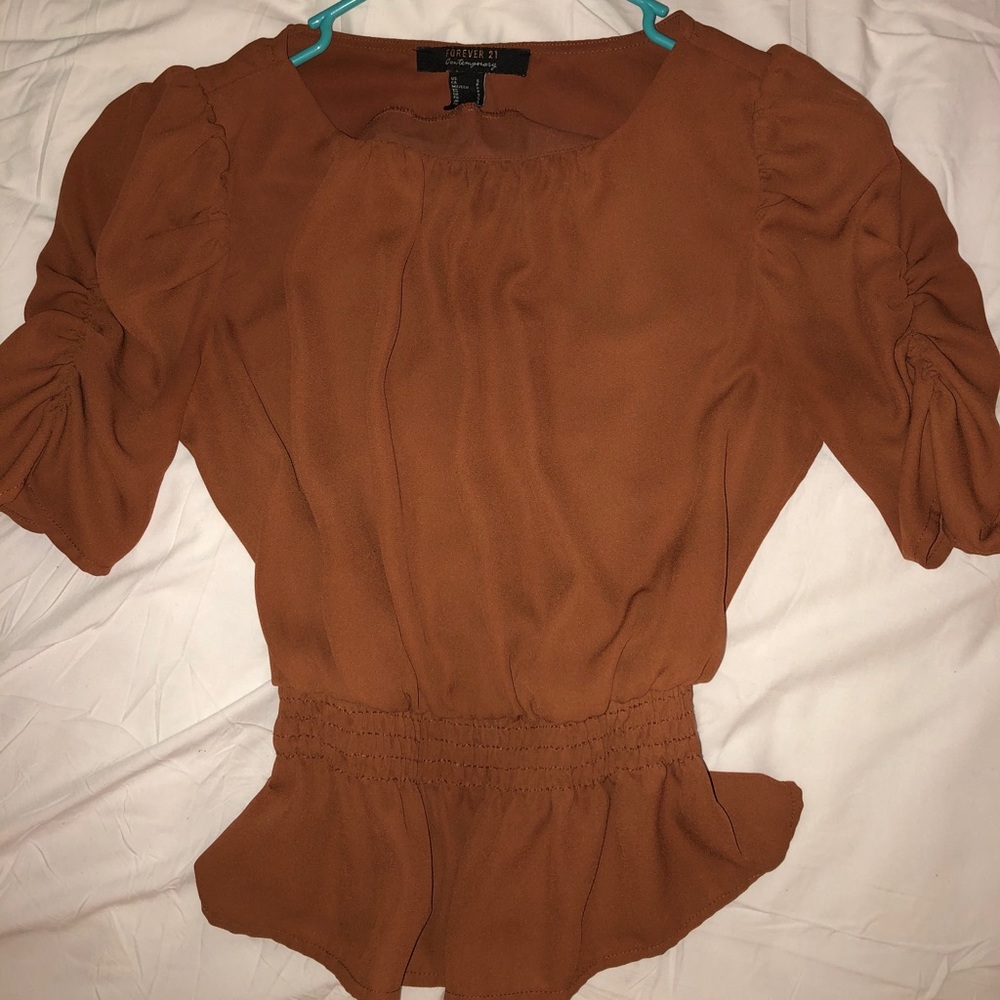 Orange Blouse by Forever 21